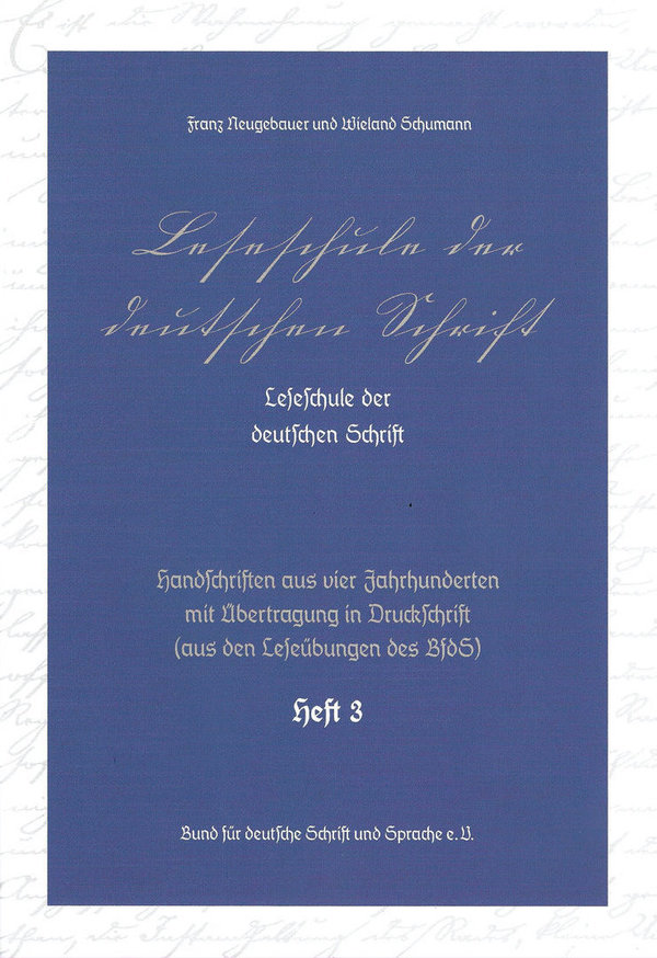 Leseschule der deutschen Schrift Heft 3